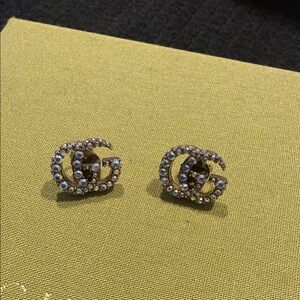 Elegant Gold Crystal Earrings